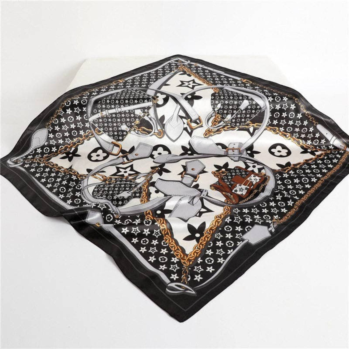 Printed Silk-Feel Fashion Scarf