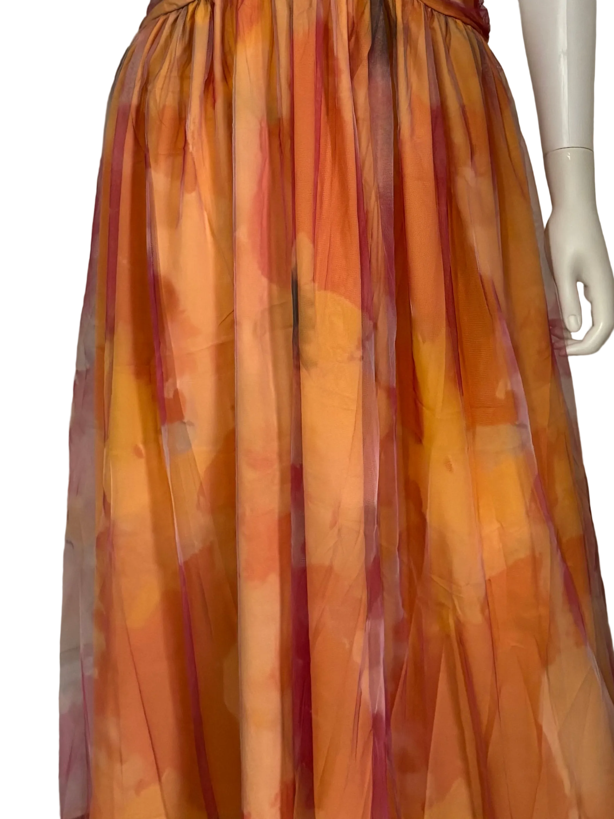 Elegant Floral Evening Gown