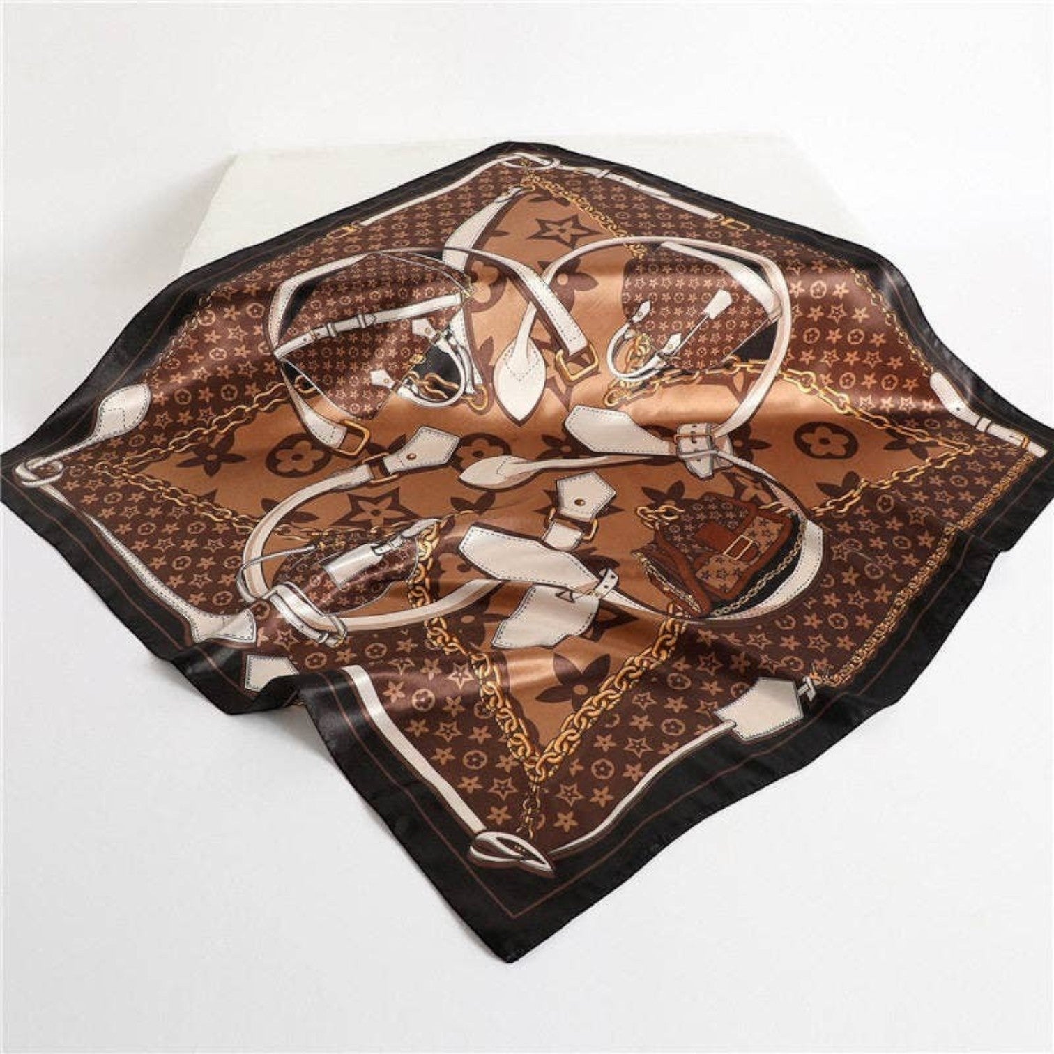 Printed Silk-Feel Fashion Scarf