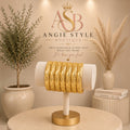 Gold Chunky Dome Bangle Bracelet | Angie Style Boutique 1 Pc