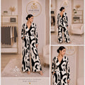Black and White Abstract Print Two-Piece Set | Angie Style Boutique