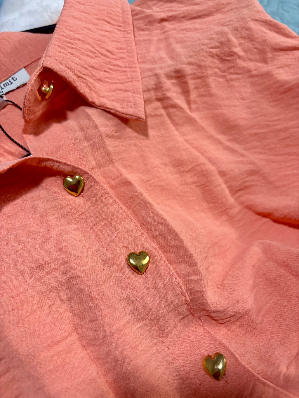 Peach Breeze Shirt Dress