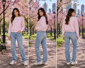 Rebel Veil Blush Textured Sweatshirt