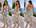 Floral Mermaid Midi Dress