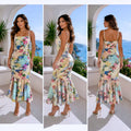 Floral Mermaid Midi Dress